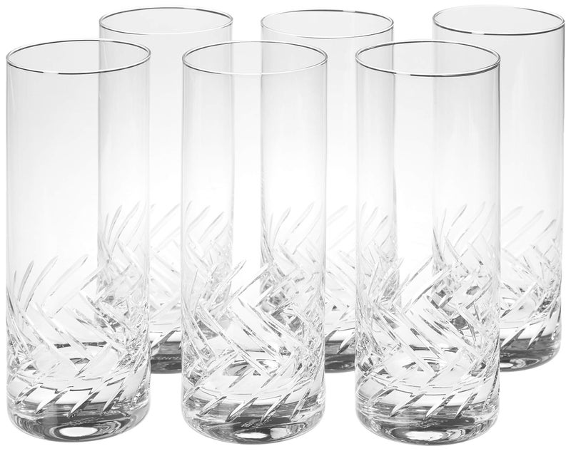 Schott Zwiesel Tritan Crystal Glass Distil Barware Collection Arran Collins Cocktail Glasses (Set of 6), 11.1 oz, Clear